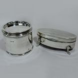 An early 20th century silver trinket box