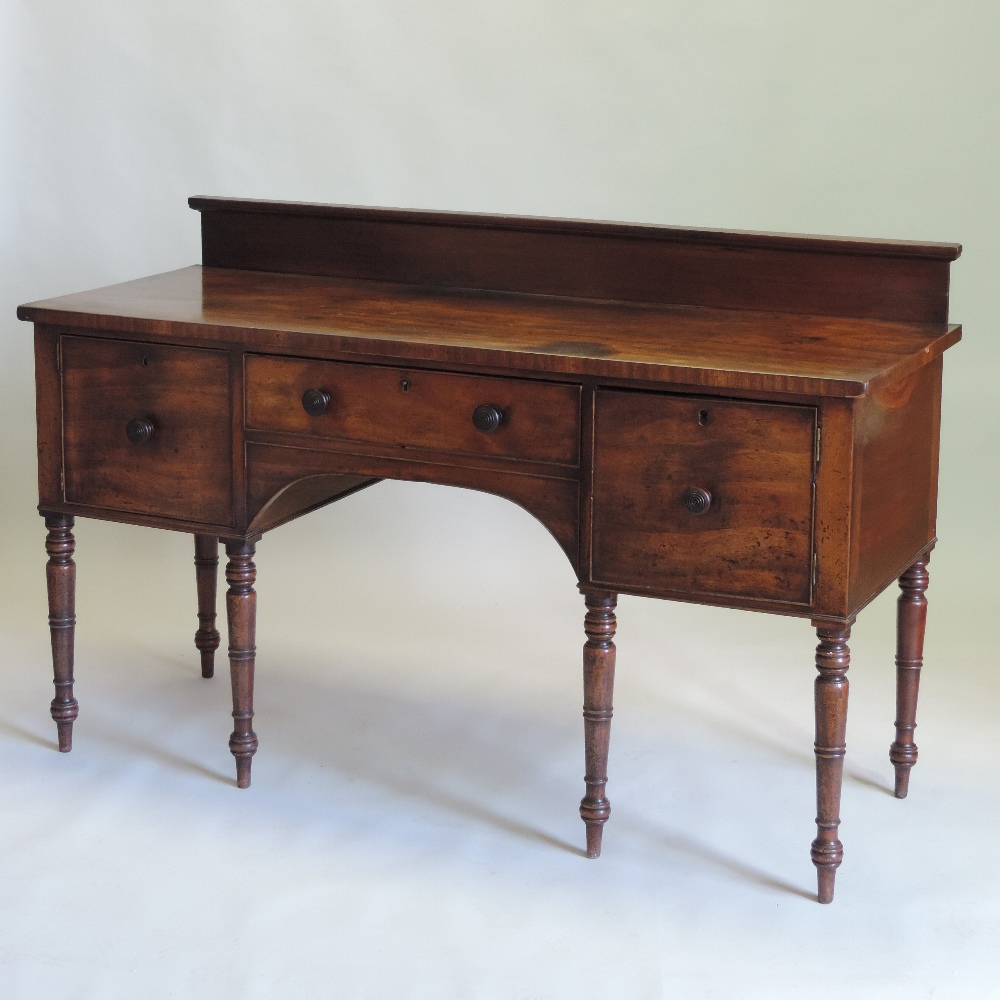 A George IV mahogany sideboard, with a g - Image 2 of 2