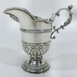 An early 20th century silver cream jug,