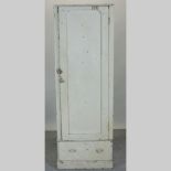 A cream painted hall cupboard, 69cm