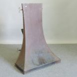An early 20th century copper fire hood,