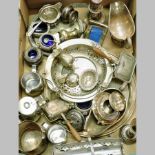 A collection of silver plated items, to
