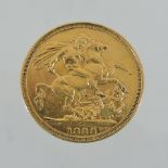 A Victorian gold sovereign, dated 1888