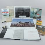 A collection of World War II related signed books and ephemera to include: British Aircraft of