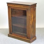 A Victorian walnut and inlaid pier cabinet,