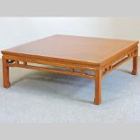 An Indonesian hardwood coffee table,