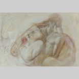 Chekirov, 20th century, two lovers, pastel on paper,