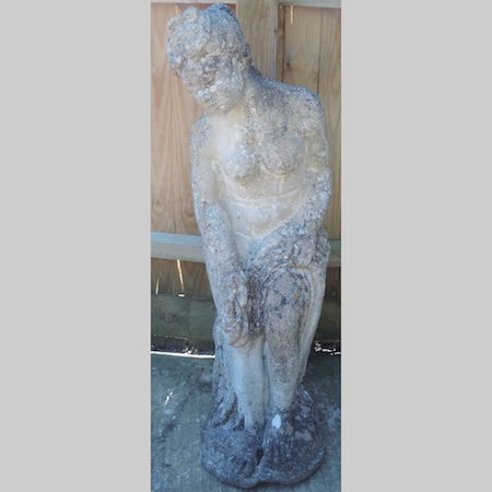 A reconstituted stone figure of a classical lady,