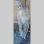 A reconstituted stone figure of a classical lady,