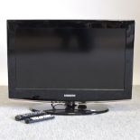 A Samsung 26 inch flat screen television,