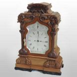 An impressive 19th century walnut cased bracket clock, by James McCabe,