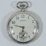An engraved pocket watch,