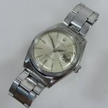 A Rolex Oyster Perpetual Datejust steel cased gentleman's wristwatch,