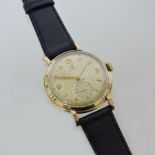 A 9 carat gold cased Cyma wristwatch,