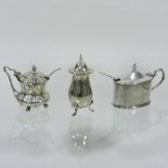 An early 20th century silver mustard,