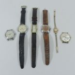 A collection of vintage ladies and gentleman's wristwatches