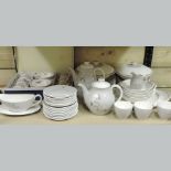 A Royal Doulton Frost Fine pattern bone china dinner service, together with an Aynsley coffee set,
