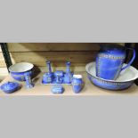 An early 20th century Empire ware porcelain wash set