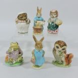 A collection of six Beswick Beatrix Potter figures, tallest 9.