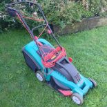 A Bosch electric lawnmower