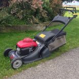 A Honda HRX 476 petrol driven lawnmower