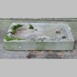 A 19th century stone sink,