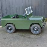 A Land Rover green ride-on electric car, by Toylander,