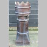 A 19th century stoneware chimney pot, stamped Frith Mill,