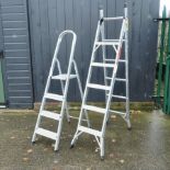 An aluminium step ladder,