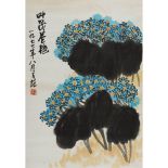CUI ZIFAN    (1915-2011) Blossoming Flowers ink and colour on paper, mounted, signed ZIFAN, dated
