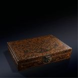 QING DYNASTY (1644-1911) A LACQUER DRAGON CASE L 57.5 cm. (22 3/8 in.) 清 龍紋漆箱