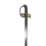 1857 Pattern Royal Engineers Sword By Wilkinson 32 1/2 inch single edged blade.  Large fuller.