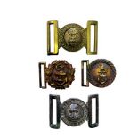 Four Various Belt Buckles consisting gilt Turkish Naval Officer’s belt buckle ... Gilt Naval