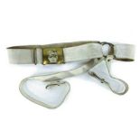 Blues OR’s Pre 1884 Cavalry Belt fine buff leather three piece belt with brass joining rings.  Brass