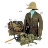 Part Set of 1908 Pattern Webbing Equipment consisting left and right sets of 5 ammo pouches with