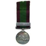 1881 Afghanistan Medal single bar “Ahmed Khel”.  Now renamed to “836 Pte D Bartley 59th Foot”.