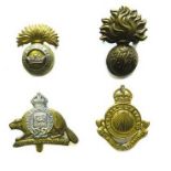 Good Selection of Canadian Cap Badges including KC brass Le Regiment Du Saguenay ... KC brass