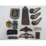 Selection of RAF & ATC Cloth Badges. An interesting selection including  RAF Navigator Brevets ...