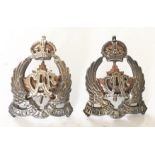 Canadian Air Force 1920-1924 Pair Officer’s Collar Badges. A very rare matched pair of the second