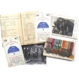 RAF WW2 Glider Towing & Post War Air Force Cross Pioneer Polar Flight Group of Seven with Log Books.