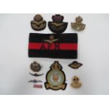 Selection of RAF Badges etc. Includes WW2 Officer’s bullion cap badge ... Similar post 1953 ...