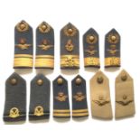 Selection of Air Officer’s Ceremonial Rank Shoulder Board Badges. Comprising pair Air Vice