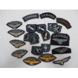 Large Selection of RCAF Cloth Badges. An interesting selection including a large number of scarce