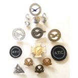 Selection of Air Defence Cadet Corps / Air Training Corps Badges. An interesting collection