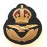 WW1 1918 Royal Air Force Officer’s Gaunt Cap Badge. An exceptionally good bright example,