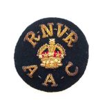 WW1 RNVR (RNAS)  Anti-Aircraft Corps Bullion Badge A very rare and good  pre 1916 bullion