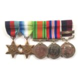 WW2 Royal Air Force Long Service & Bar Group of Five Medals. A scarce RAF Long Service and second