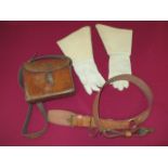 Small Selection of Various Equipment Including Cavalry consisting white buff leather Cavalry
