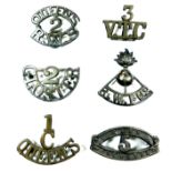 Good Selection of Various Shoulder Titles brass include T7 Manchester (lugs damaged) ... C