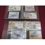 Quantity of WW1 and WW1 Flying Royal Mail First Day Covers consisting 61 1st Day covers